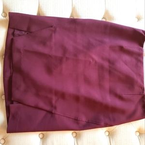EUC Whitehouseblackmarket Burgundy Pencil Skirt size 8